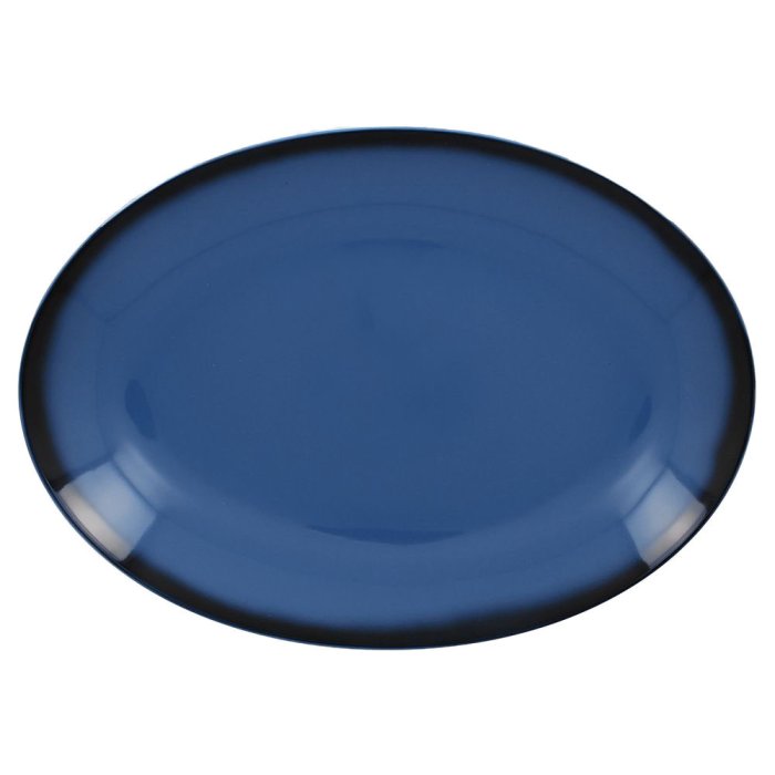 Блюдо овальное RAK Porcelain LEA Blue (синий цвет) 320 мм LENNOP32BL