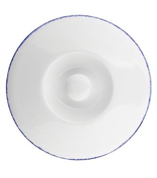 Крышка д/бульон.чашки «Блю дэппл»; фарфор; D=13.5,H=2,L=18.5см; белый,синий Steelite 17 100 829