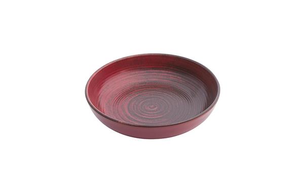 Салатник полуглубокий RED фарфор, d 160 мм, h 39 мм, красный Porland 368117 LYKKE RED
