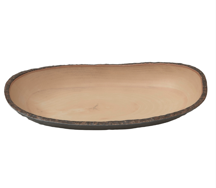Блюдо 430х240х75 мм овал. Timber Brown пластик меламин P.L. Proff Cuisine S41709