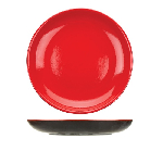 Тарелка плоская б/полей "Кармин";керамика;D=250мм;красный,черный Dymov 54408
