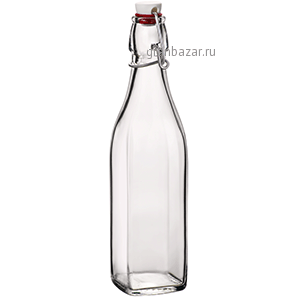 Бутылка «Свинг» с пробкой;стекло;0,5л;D=77,H=253,L=75,B=75мм Bormioli Rocco 314740MCD121990