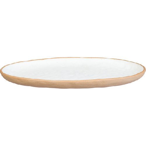 Блюдо «Грасп» овальное керамика  H=23 L=290 B=180 мм белый Kunstwerk 20726/white