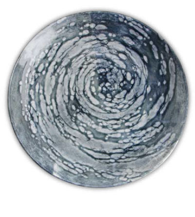 Тарелка плоская VORTEX фарфор, d 250 мм, h 30 мм, синий Porland 187625 VORTEX