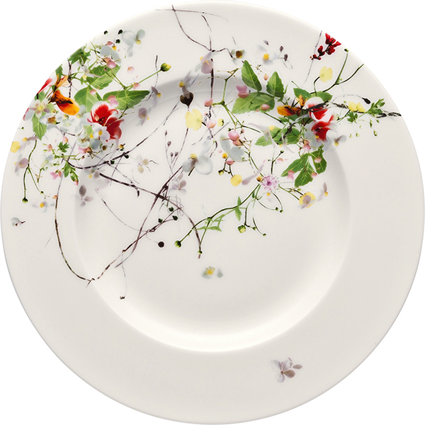 Тарелка с бортом с декором; кост.фарф.; D=190 мм; белый Rosenthal 10530-405101-10019