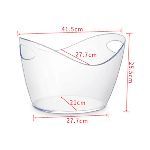 Емкость для охлаждения бутылок и льда Barbossa 12 л 415х277 мм h255 мм с ручками пластик P.L. Proff Cuisine