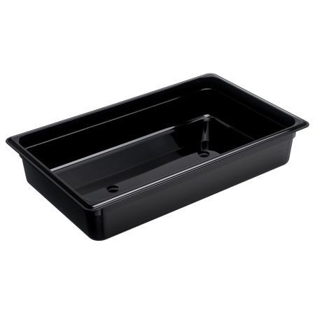 Гастроемкость 1/1 h=100 мм. 530х325 мм. 13 л. поликарб. черная Gastroplast /1/6/