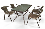Комплект плетеной мебели CDC01/CDT016-120х70 Brown 4Pcs