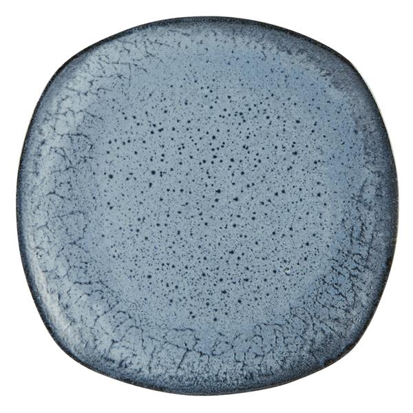 Тарелка квадратная Frost фарфор, d 290 мм, h 23 мм, синий Porland 184427 FROST