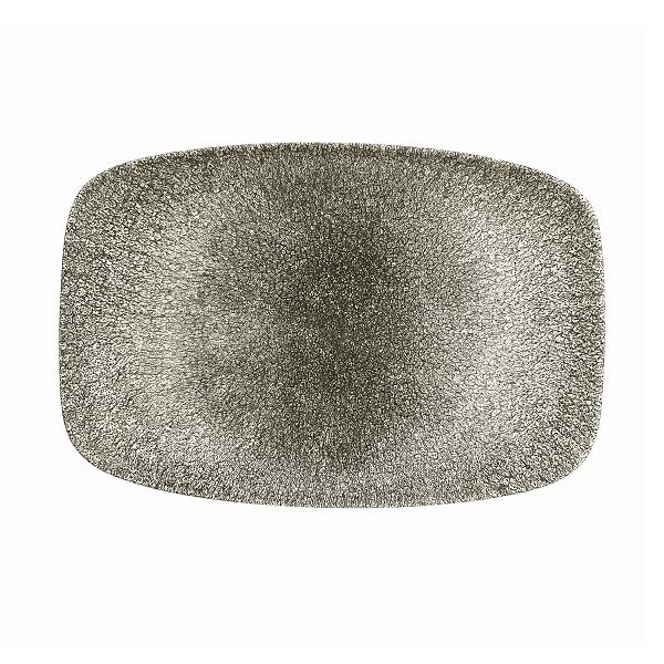 Блюдо прямоугольное CHEFS без борта Studio Prints Raku 300х199мм Quartz Black Churchill RKBQOBL41