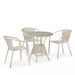 Комплект мебели из искусственного ротанга T705ANT/Y137C-W85 3Pcs Latte