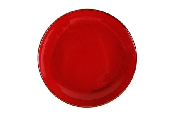 Салатник полуглубокий RED фарфор, 835 мл, d 220 мм, h 40 мм, красный Seasons Porland 368122 красный