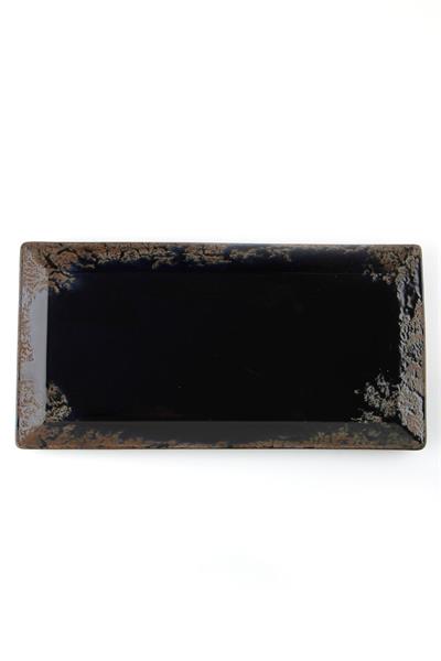 Тарелка прямоугольная ROOT RUSTY фарфор, 320x120 мм, h 13 мм, синий Porland 118732 ROOT RUSTY