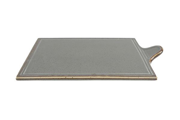 Блюдо для сыра DARK GREY фарфор, 180х300 мм, h 8 мм, серый Seasons Porland 358130 темно-серый