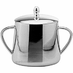 Сахарница; сталь нерж.; 258мл; H=100,L=125,B=71мм; металлич. HEPP 12.3405.0250