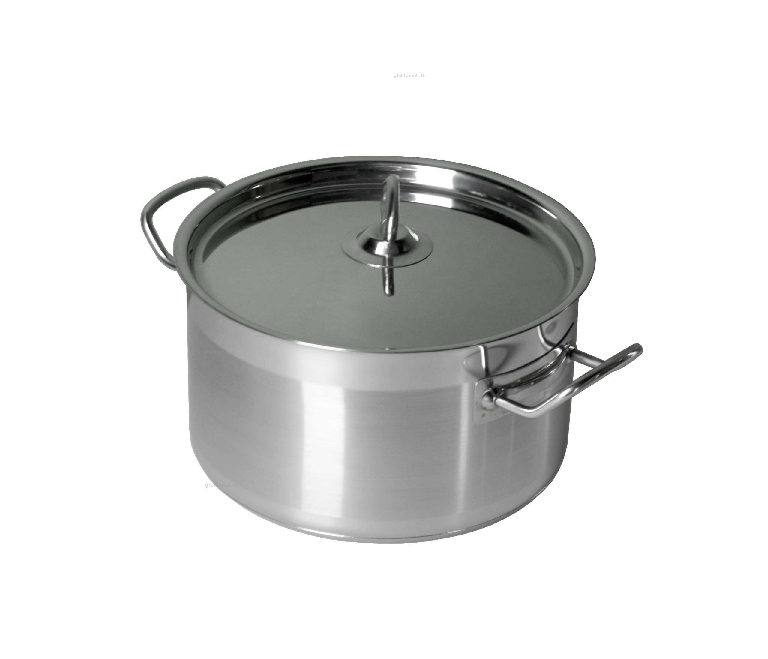 Кастрюля 3,0 л. нерж. d=215 мм двойное дно (индукция) с крышк. MGSteel /1/ 19003