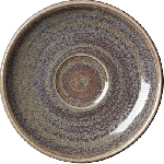 Блюдце «Революшн Гранит»; фарфор; D=125мм, H=13мм; серый, коричнев. Steelite 1775 X0043