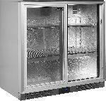 Шкаф холодильный барный со стеклом Tefcold BA26SS нержавеющий