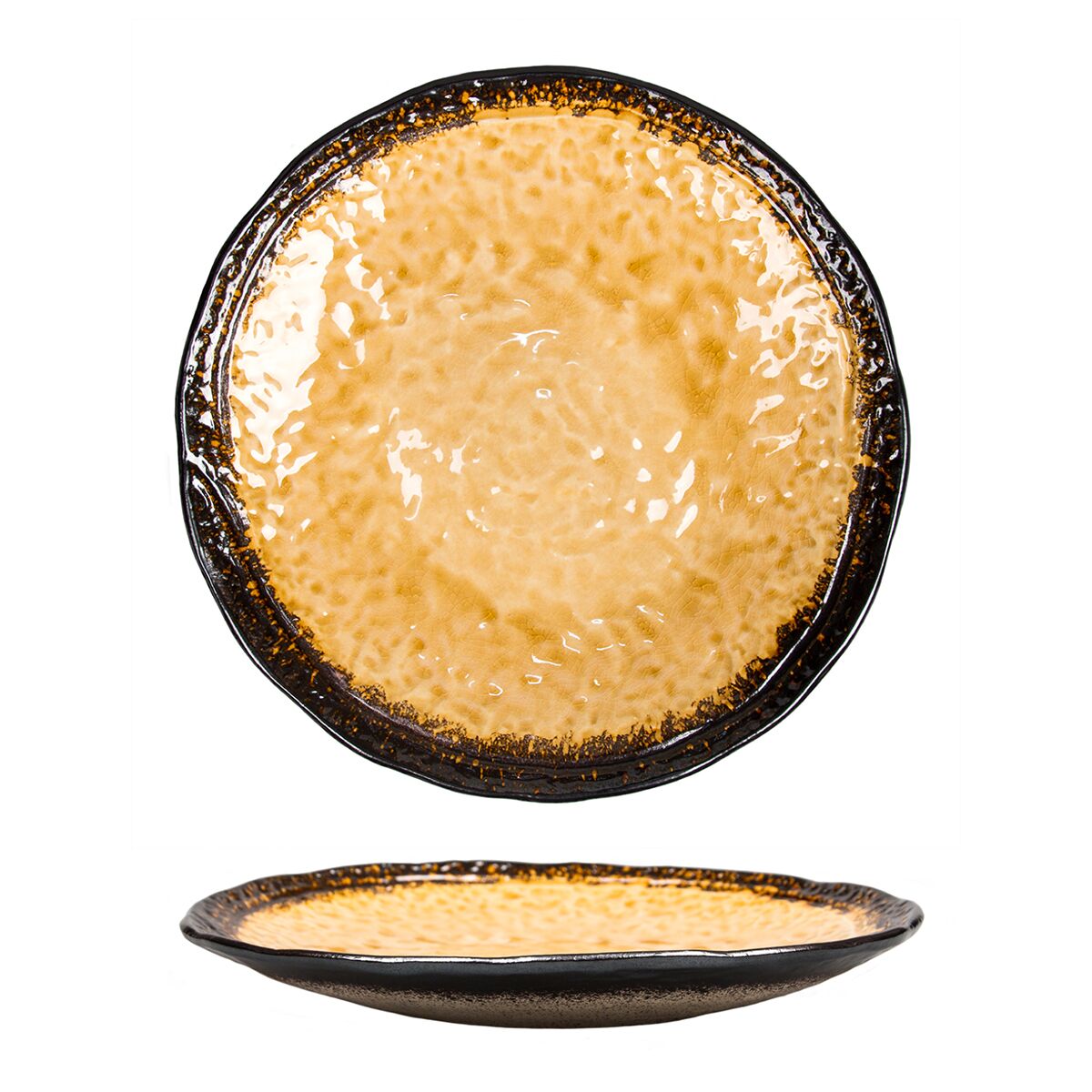 Тарелка d=260 мм, каменная керамика, Yellow Spider Silk Stockholm P.L. Proff Cuisine JM2372-YELLOW
