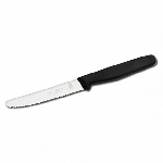 Нож кухонный с зубчиками и закругленным концом лезвия, L=110мм., лезвие - нерж.сталь, ручка - пластик Atlantic Chef 8321SP03