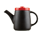 Чайник конический "Кармин";керамика;0,5л;красный,черный Dymov 311408