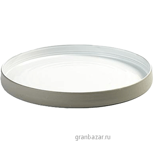 Блюдо глубокое; керамика; D=20.3,H=2.8см; белый,серый Serax B2414006