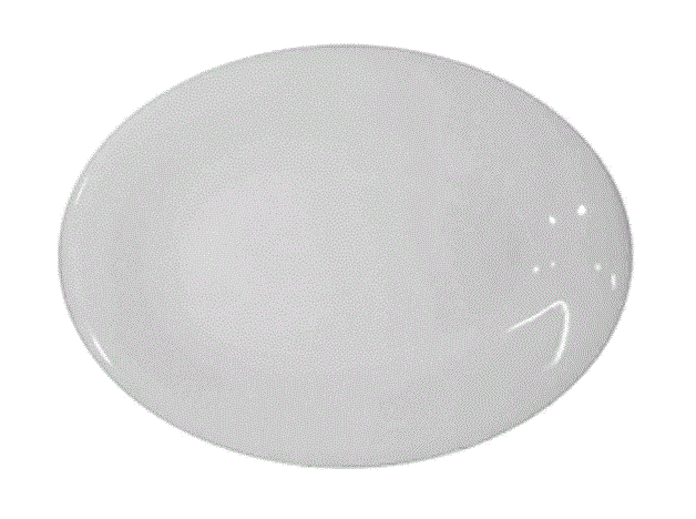 Блюдо овальное «Это»; фарфор; H=30,L=330,B=235мм; белый Lubiana 1960