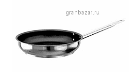 Сковорода сталь,тефлон; D=360,H=85,L=680мм; черный,металлич. Paderno 11117-36