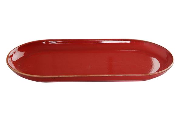 Блюдо овальное RED фарфор, 300х150 мм, h 26 мм, красный Seasons Porland 118130 красный