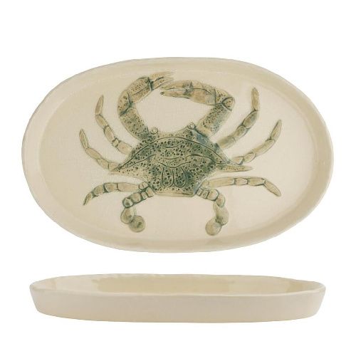 Блюдо овальное Crab Green Frutti di Mare 290х180 мм h25 мм P.L. Proff Cuisine B24011629-2412K
