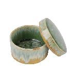 Емкость для подачи с крышкой Green Malachite Box Frutti di Mare 210 мл d 100 мм h52х32 мм  P.L. Proff Cuisine B240059410-2401C