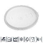 Крышка для контейнера для прод. круг. d=180 мм. прозрачная, п/п Gastroplast /1/12/ ТП