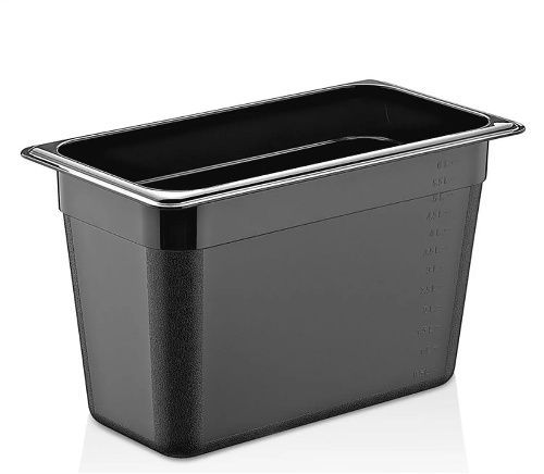 Гастроемкость 1/3 h=200 мм. 6,5 л. п/п черная /1/18/ Gastroplast GNPP-13200/B