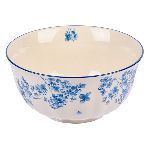 Салатник «Фиори» фарфор 1л D=179,H=87мм слон.кость,синий KunstWerk CT037F03540-XB