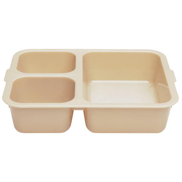 Поднос Cambro 853FCW 133 (для горячей пищи, 3-х секц.)