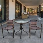 Комплект мебели для летнего кафе Асоль-1B TLH-037BR2/060RR-D-60 Brown 2Pcs
