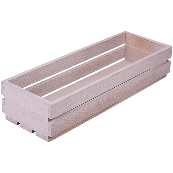 Ящик для кондиментов; дуб; H=7,L=34,B=12см; св. дерево PPwood Q816P-00W