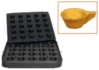 Форма для 25 тарталеток в виде чашечек для тарталетницы Kocateq DH Tartmatic Plate 29