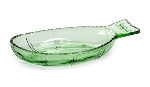 Блюдо д/рыбы глубокое стекло; H=4.7,L=26,B=14см; зелен.,прозр. Serax B0816767