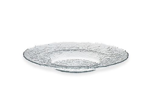 Тарелка Hammered d 210 мм h 34 мм, стекло, прозрачная, ArdaCam