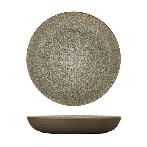Блюдо для подачи/салатник Brown Taiga Untouched 257x45 мм, 1300 мл, P.L. Proff Cuisine 17-319 BROWN B /К=16ШТ