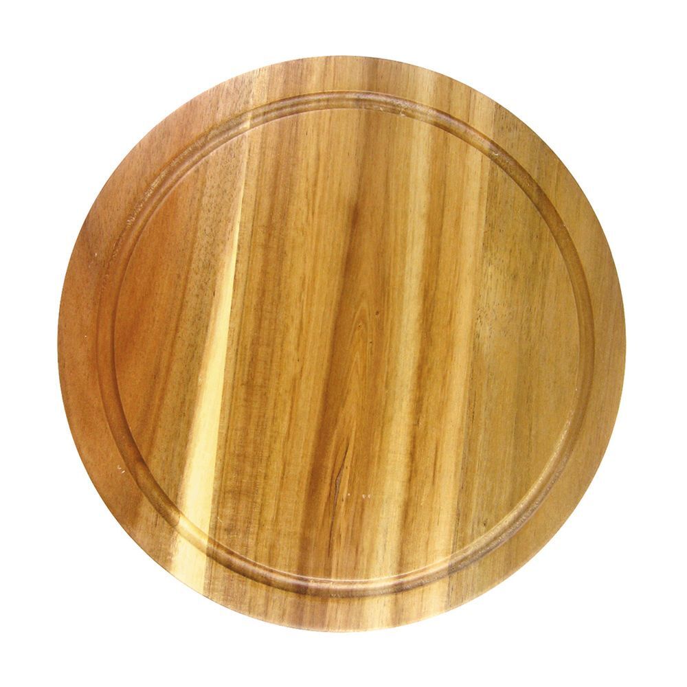 Доска круглая 300х20 мм с выемкой, акация, P.L. Proff Cuisine TRXS1508