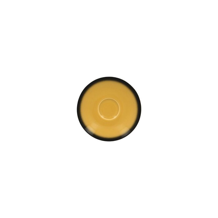 Блюдце RAK Porcelain LEA Yellow 130 мм, для чашки 81223413 (желтый цвет) LECLSA13NY