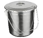 Ведро 10 л. с крышкой, мерная шкала, нерж. Катунь 0098