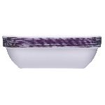 Салатник квадр. Браш 200 мл 110х110 мм h37 мм сиреневый край штабелир. Arcoroc L0778