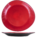 Тарелка «Млечный путь красный»; фарфор; H=30мм, L=320мм, B=290мм; красный, черный Борисовская Керамика ФРФ88803160