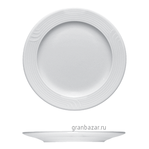 Тарелка мелкая «Карат»; фарфор; D=23,H=2см; белый Bauscher 25 0023