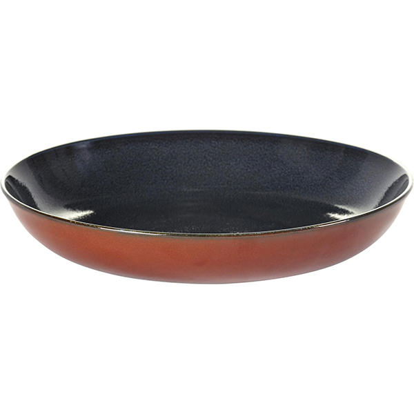 Блюдо глубокое; керамика; D=235,H=45мм; синий,коричнев. Serax B5116179