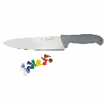 Шеф-нож PRO-Line с цветными кнопками 15 см, серая пластиковая ручка, P.L. Proff Cuisine