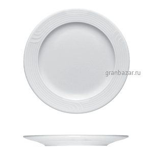 Тарелка мелкая «Карат»; фарфор; D=20,H=13.5,L=21,B=21см; белый Bauscher 25 0020